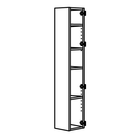 Ikea Armadi: IKEA ENHET HS/4Bö 30x30x180 grau – Usato da Rothenburg venduto da IKEA_Rothenburg 1