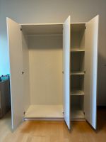 Schrank 3-türig weiss mit Tablaren und Kleiderstange