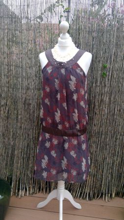 Robe motifs fleurs ICI&MAINTENANT, taille M, NEUF