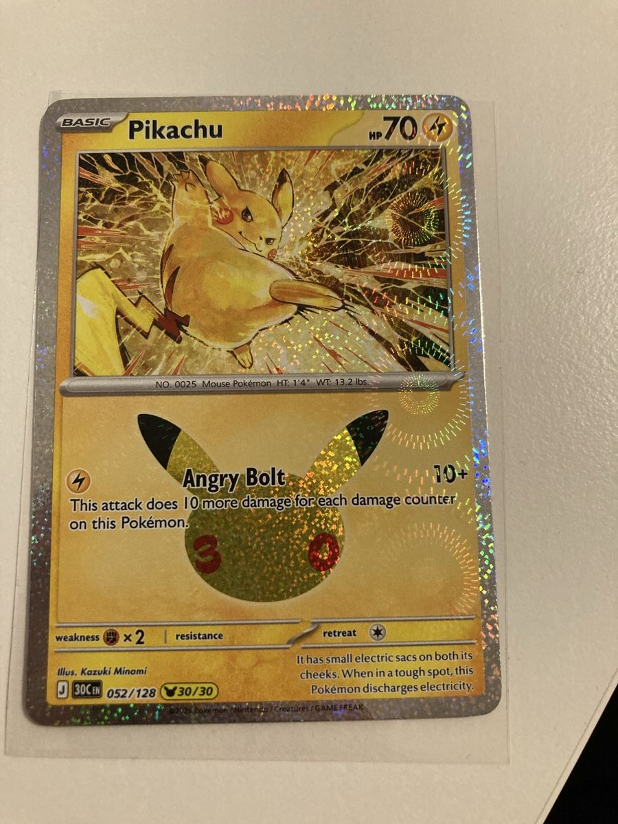 Pokémon Sammelbilder & Trading cards: Pikachu 052/128 EN 30th 30/30 – Neu (gemäss Beschreibung) aus Wohlen AG von Liridon22
