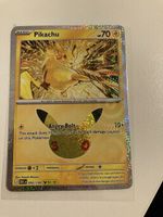 Pikachu 052/128 EN 30th 30/30