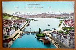 Zürich mit Bergen AK