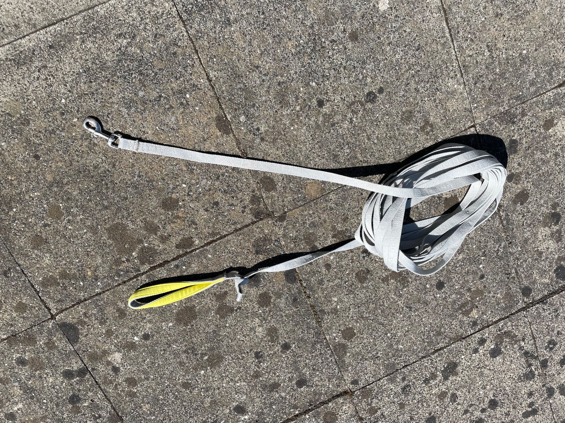Collier et laisse: Schleppleine, 14 m, grau – D'occasion à Uerkheim par Jangela