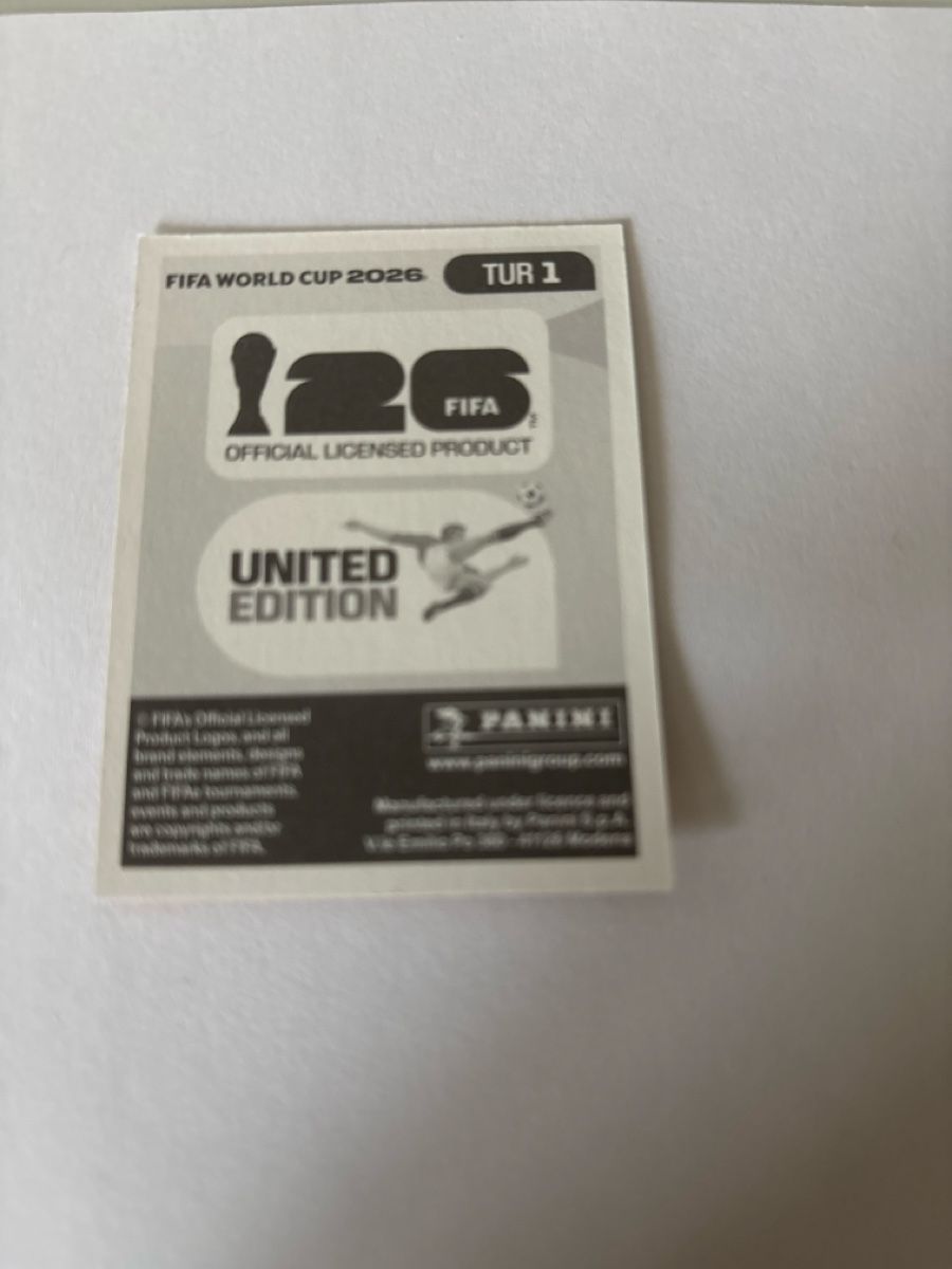 Panini Sammelbilder & Trading cards: Panini Bild TUR1 – Neu (gemäss Beschreibung) aus Rechthalten von Thierry_89 1