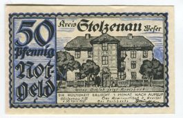 Notgeld "50 Pfennig. Stolzenau 1921"