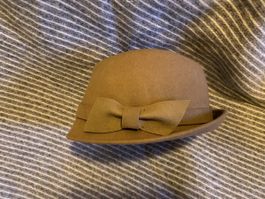 Chapeau beige feutre laine 56