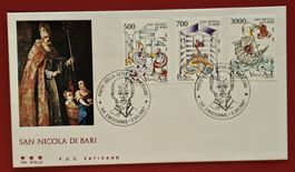 VATIKAN SAN NICOLA DI BARI HL. NIKOLAUS VON MYRA FDC 1987