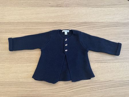 Baby Strickjacke dunkelblau Grösse 68/6M