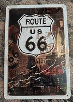 Route 66 Blechschild Vintage Deko - USA Nostalgie pur!