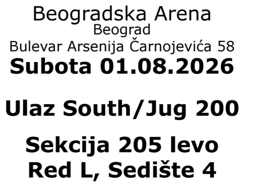 Biglietti: UFC BELGRAD 01.08.2026 4 Tickets – Nuovo e nell'imballaggio originale da Untersiggenthal venduto da HK-D 1