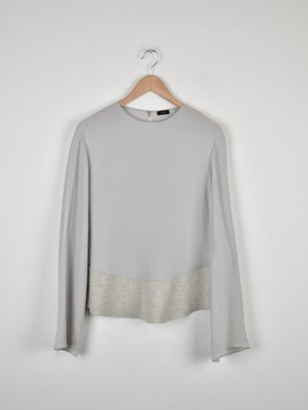 JOSEPH Seidenbluse, grau, Gr.38