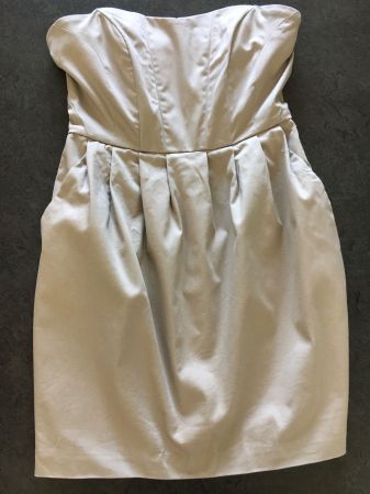 Cocktailkleid H&M Gr. 38 grau glänzend