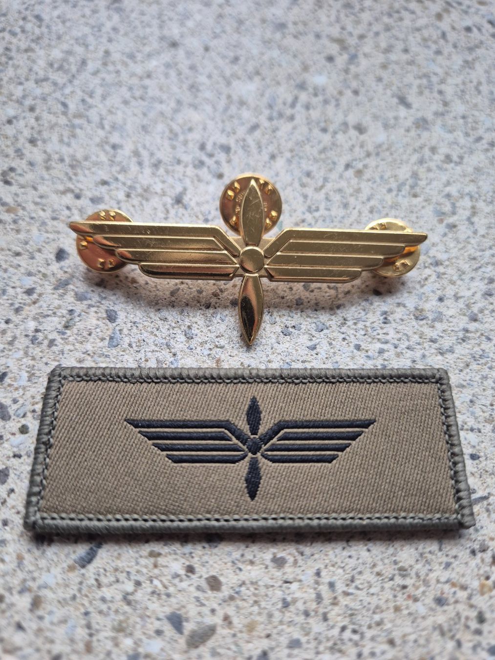 Schweizer Armee Placchette & Badge: *** Abzeichen Set Pilot Schweizer Luftwaffe FA-18 Set *** – Usato da Riedholz venduto da fr_sIruP 1
