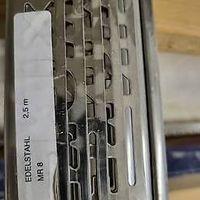 Edelstahl schiene 8mm ca 60 ml