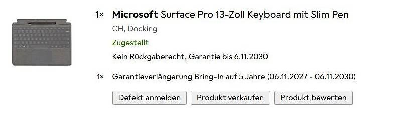 Microsoft Tastiere: Microsoft Surface Pro 13-Zoll Keyboard mit Slim Pen – Nuovo e nell'imballaggio originale da Hellbühl venduto da Retalh 1