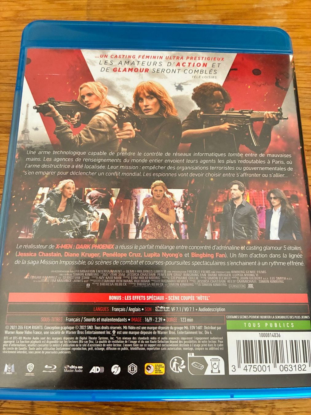 Tutti i DVDs: 355 (2022, Blu-ray, Action & Thriller) – Usato da Vevey venduto da zecollector 1