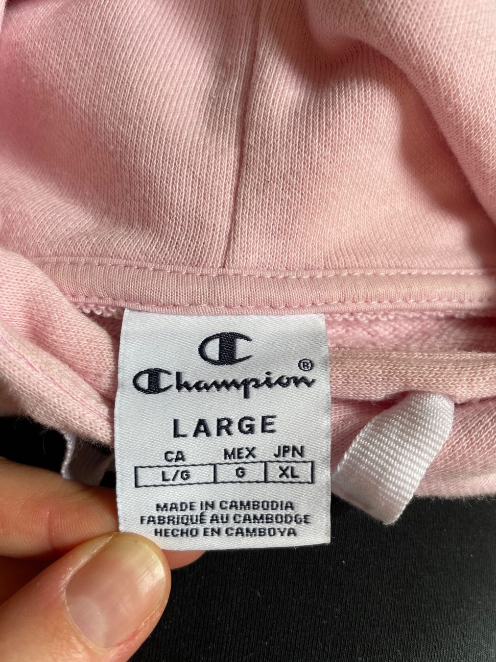 Maglioni & Felpe: Pulli cropped rosa Champion – Usato da Känerkinden venduto da higiwil 1
