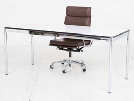 USM Schreibtisch 175cm x 75cm in Perlgrau