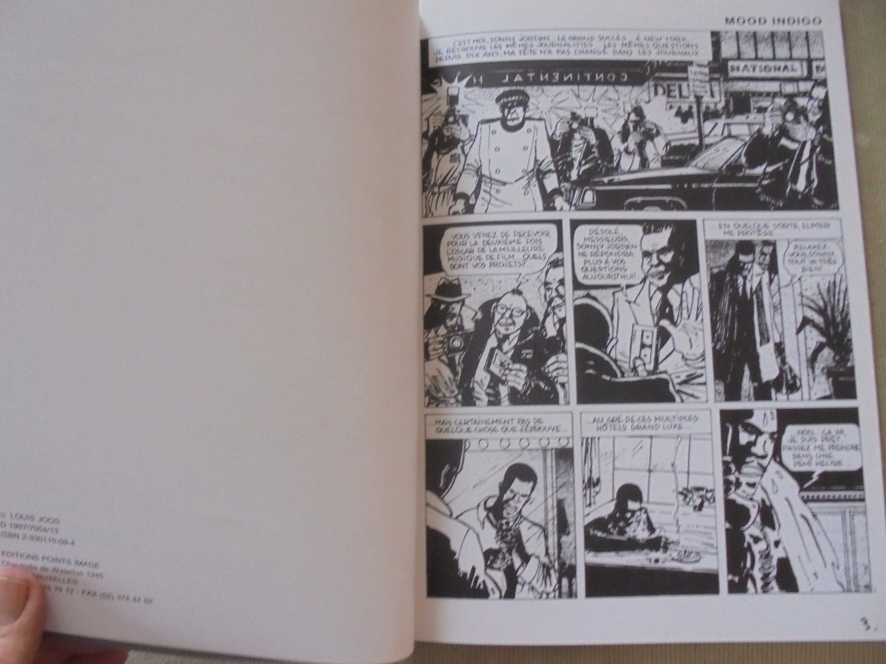 Comics: " Mood Indigo " par Joos, E.O 1997. BD en noir / blanc – Gebraucht aus Crissier von Promopost 3