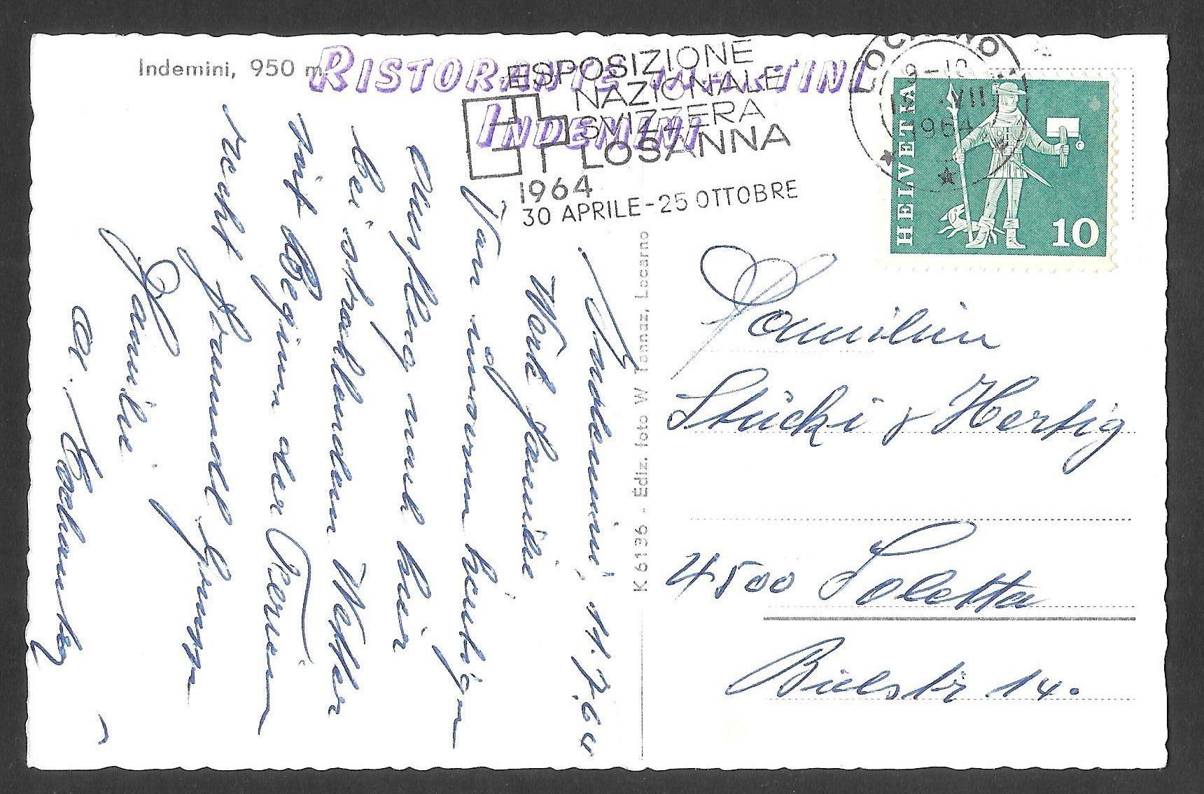 Cartes postales: Indemini vista generale – D'occasion à Olten par clotaldi 1