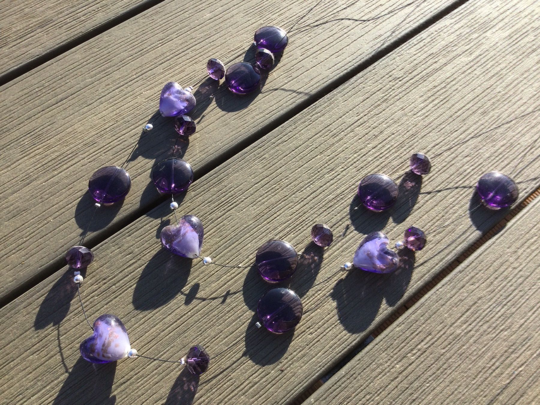 Ketten: Collier + Boucles perles verre améthyste – Neu und originalverpackt aus Agiez von chouchanelle 6