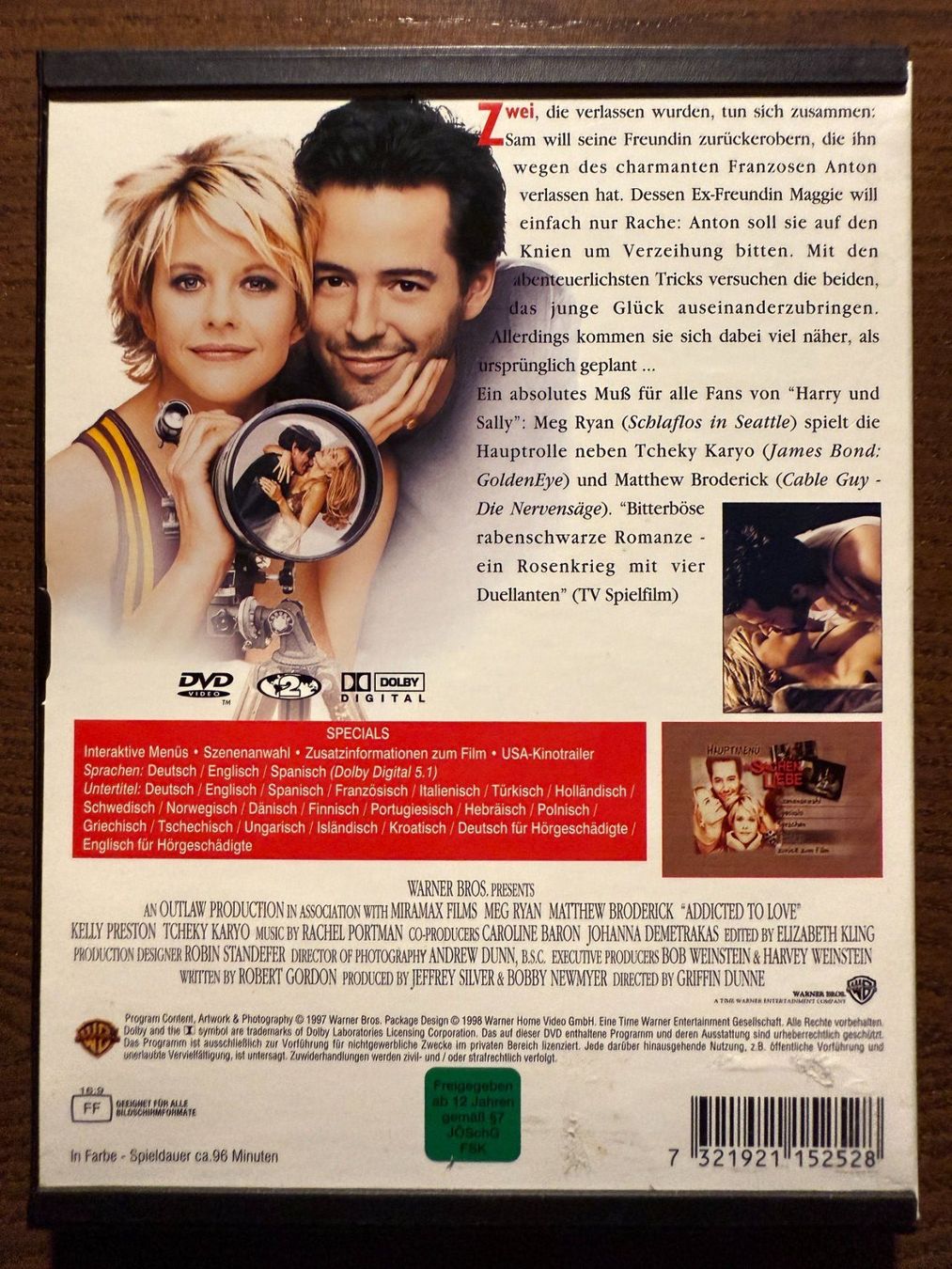 Tutti i DVDs: In Sachen Liebe – Usato da Zürich venduto da FilmFreunde 1