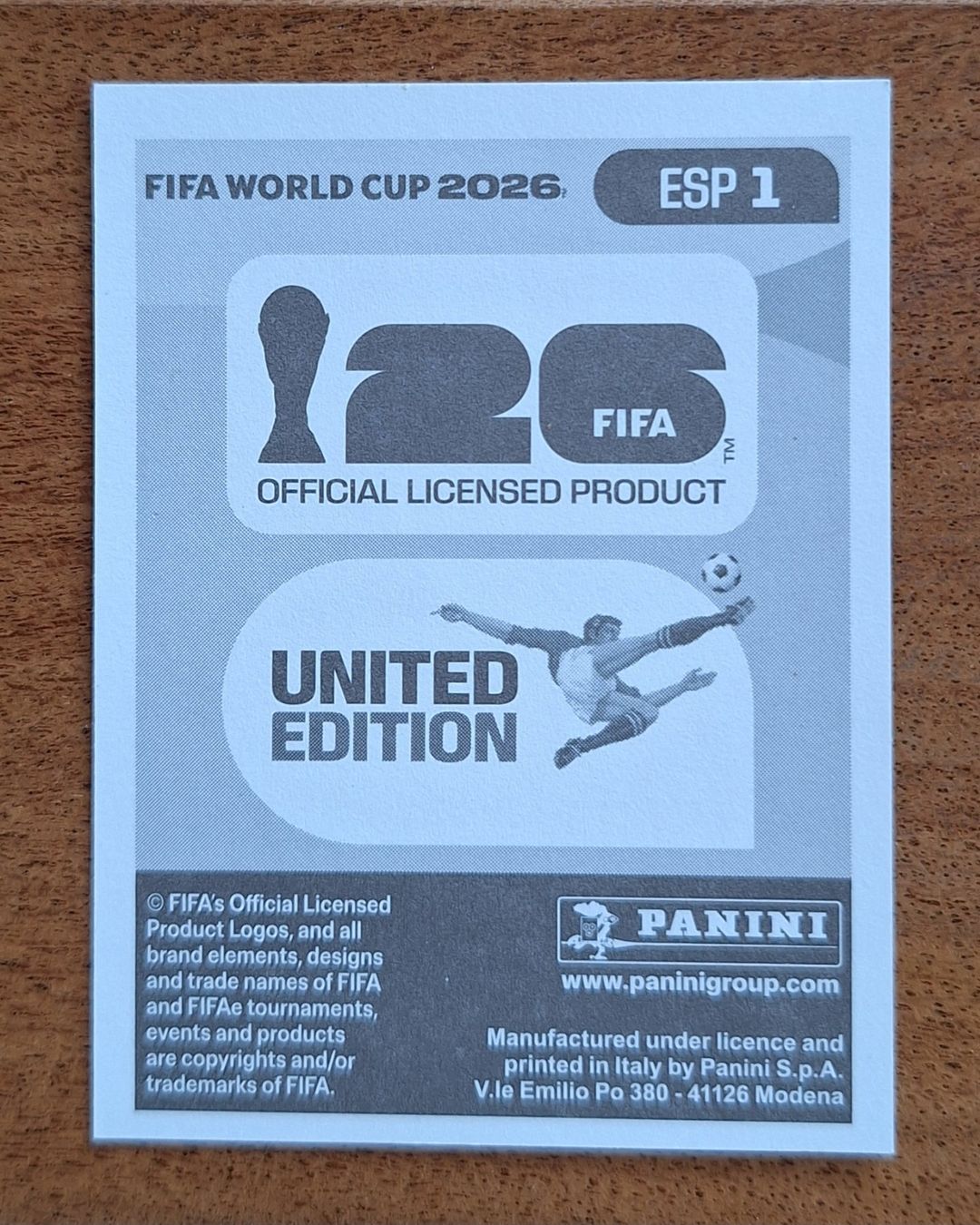 Panini Sammelbilder & Trading cards: Panini ESP 1 – Neu (gemäss Beschreibung) aus Romanens von Crocette 1