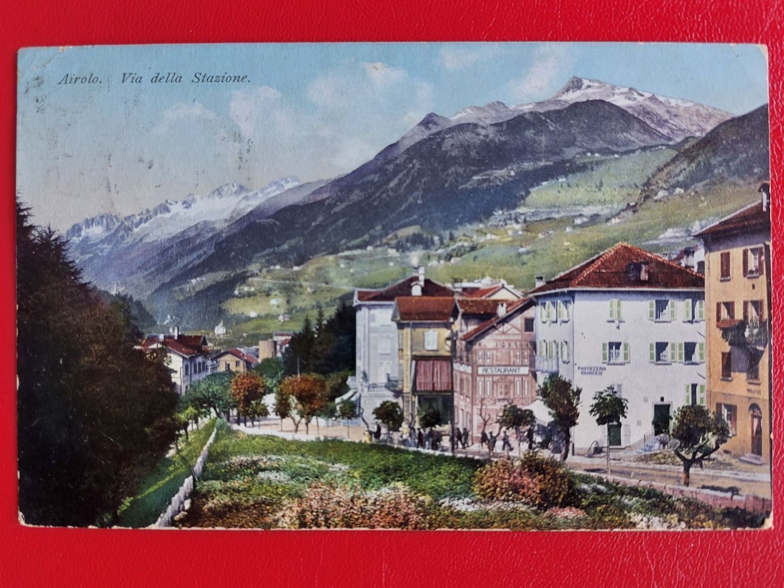 Cartoline postali: Airolo. Via della Stazione – Usato da St-Légier-Chiésaz venduto da Theo006
