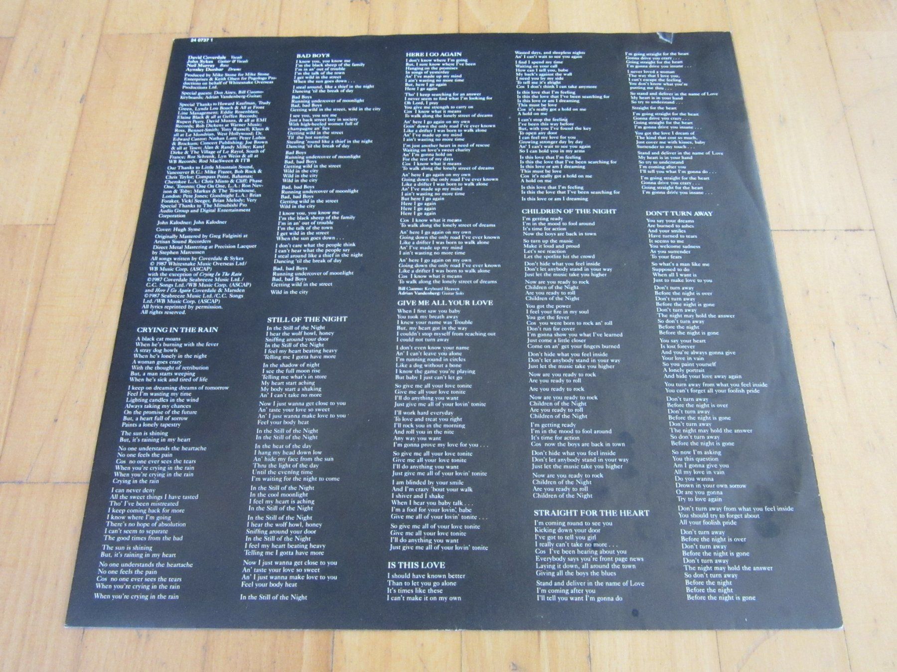 Schallplatten: Langspielplatte "WHITESNAKE" - 1987 – Gebraucht aus Degersheim von Tforelle 2