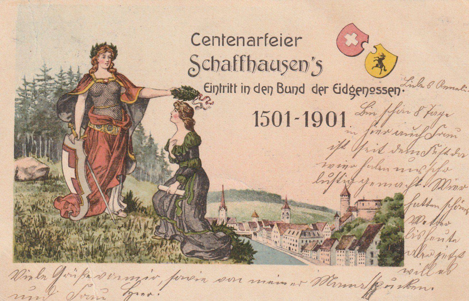 Cartes postales: Schaffhausen Centenarfeier – D'occasion à Rorschacherberg par fratovi2