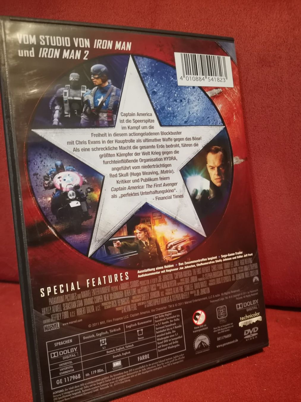 Tutti i DVDs: Captain America The First Avenger DVD – Usato da Zofingen venduto da noise123 1