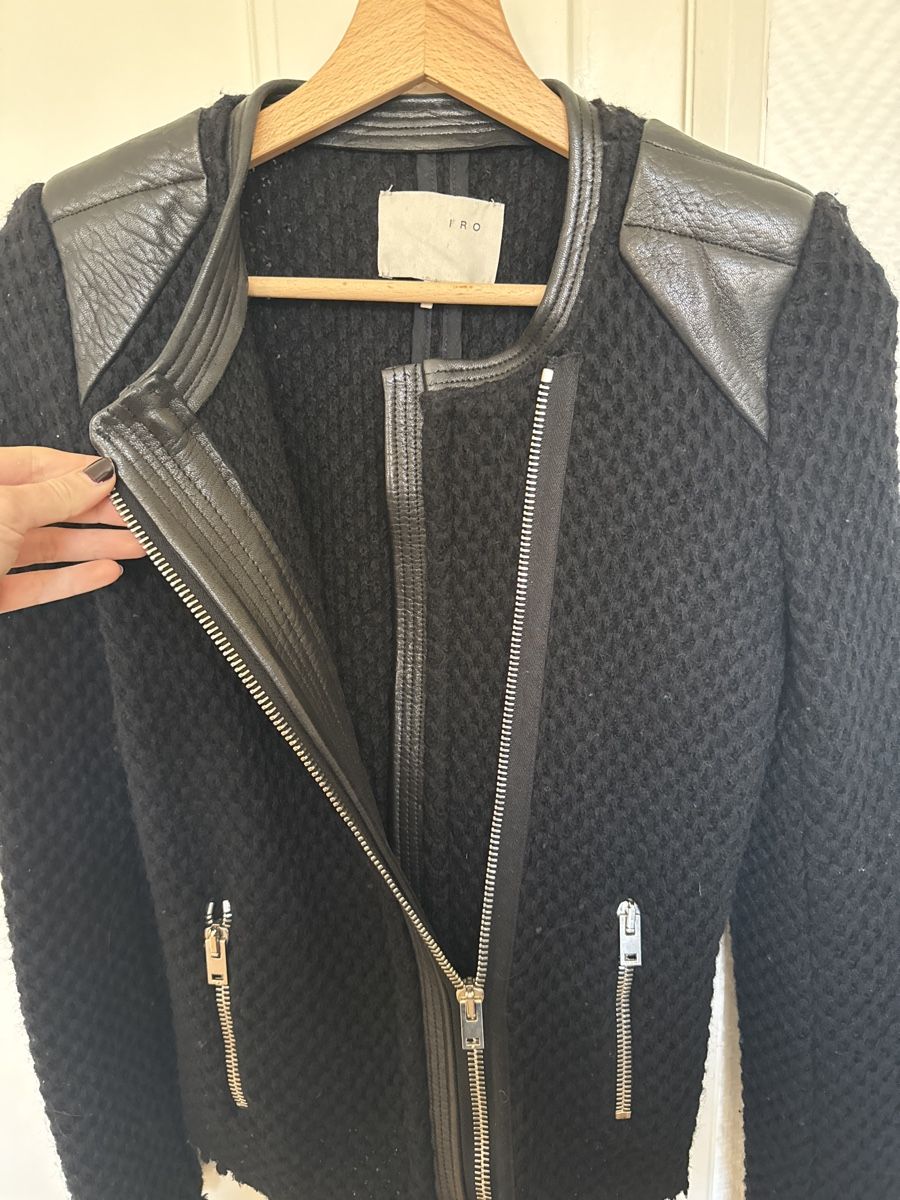 Iro Jacken: Veste IRO laine et cuir – Neu (gemäss Beschreibung) aus Genève von cece22 3