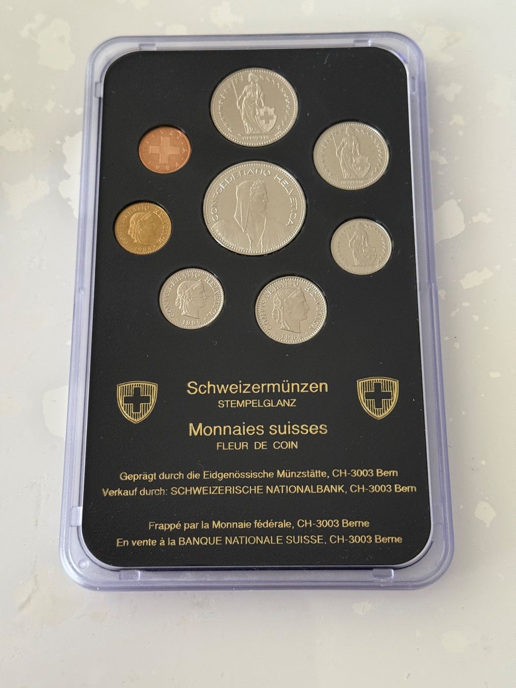 Tutti le monete: Schweizer Münzsatz 1994  Stempelglanz – Nuovo (secondo la descrizione) da Wallisellen venduto da SWISS_SILVER1
