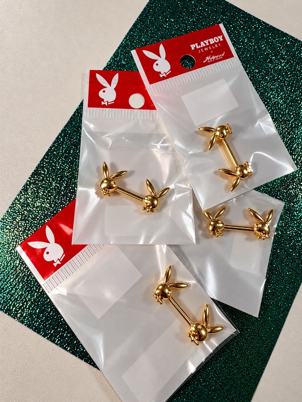 Gioielli per piercing: Playboy Nippelpiercing – Nuovo e nell'imballaggio originale da Uster venduto da Bellaa21
