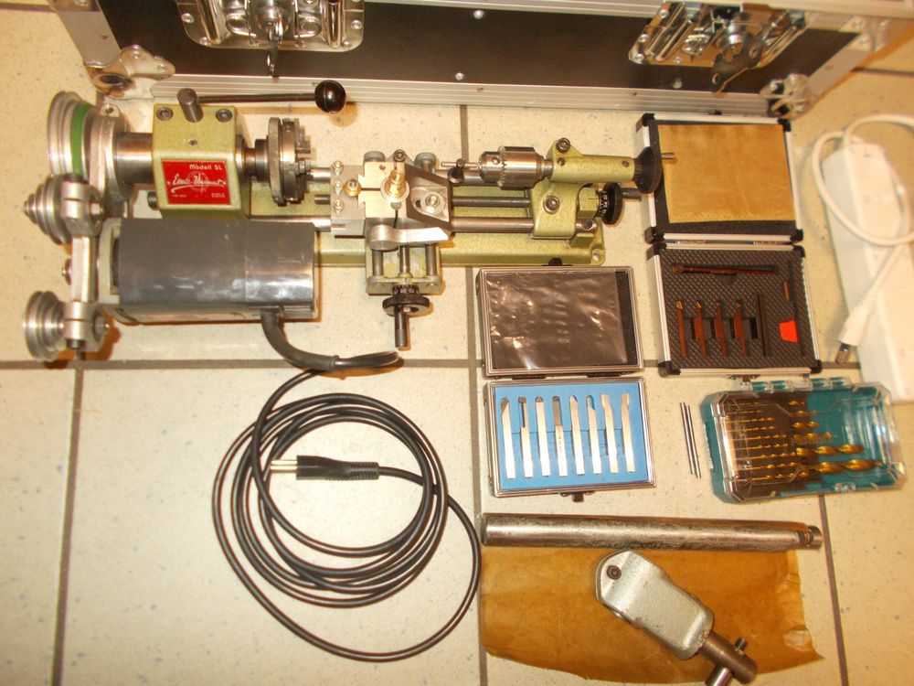 EMCO UNIMAT UNIVERSAL DREHMASCHINE MIT VIEL ZUBEHÖR, TOP. (Gebraucht ...