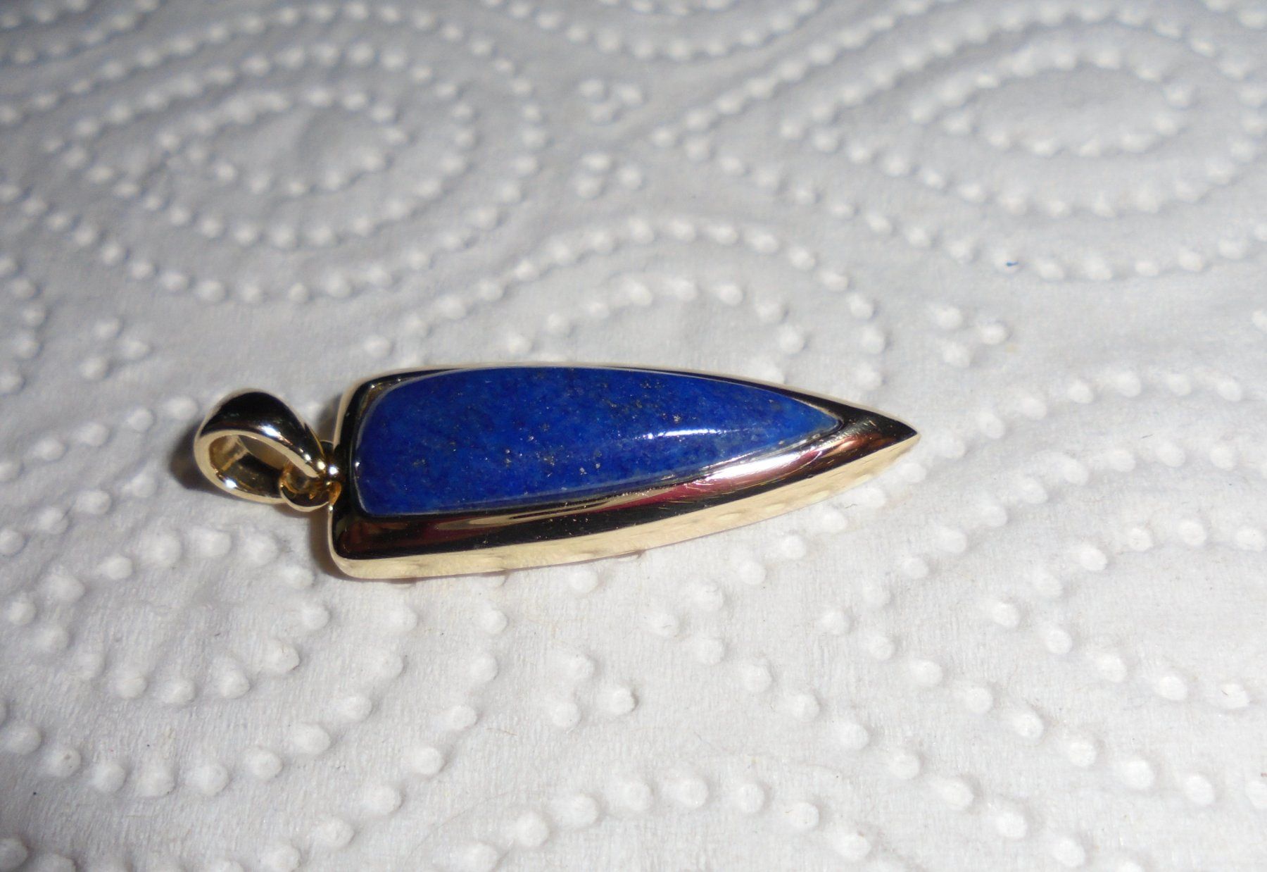 Anhänger: Echtschmuck: Lapislazuli-Silberanhänger, vergoldet – Neu (gemäss Beschreibung) aus Zuchwil von maumauchi 2