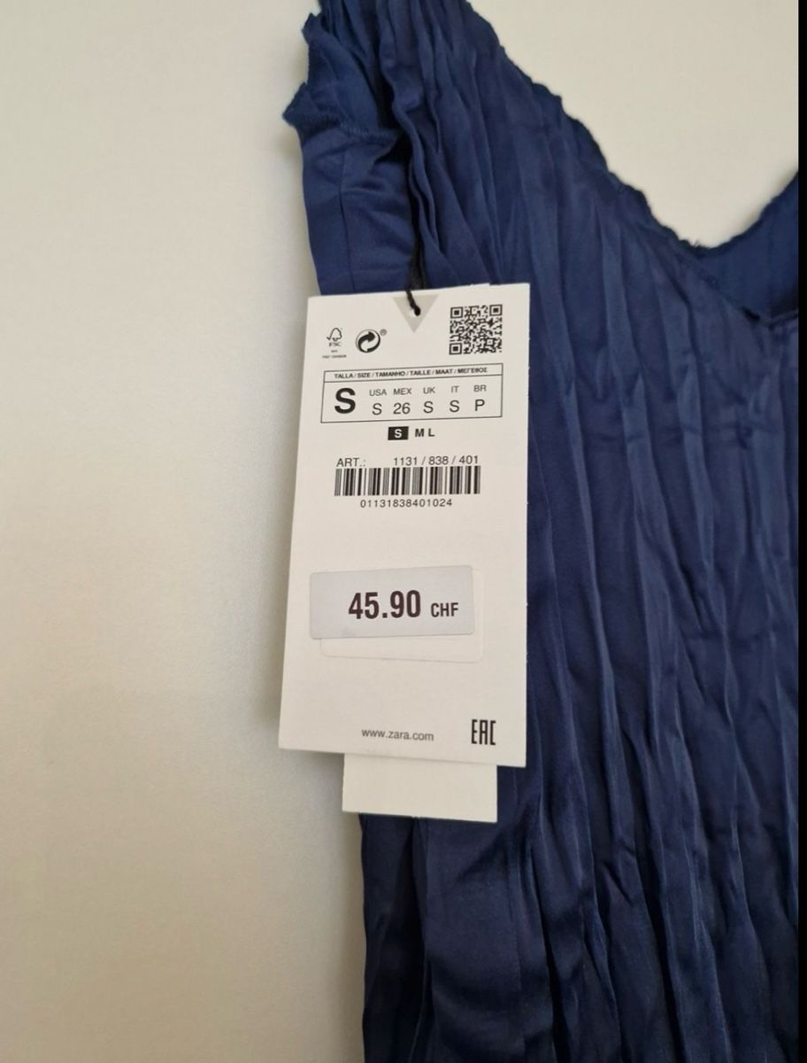 Zara Kleider: Zara Kleid, Grösse S, Dunkelblau – Neu (gemäss Beschreibung) aus Winterthur von ag8m8 2