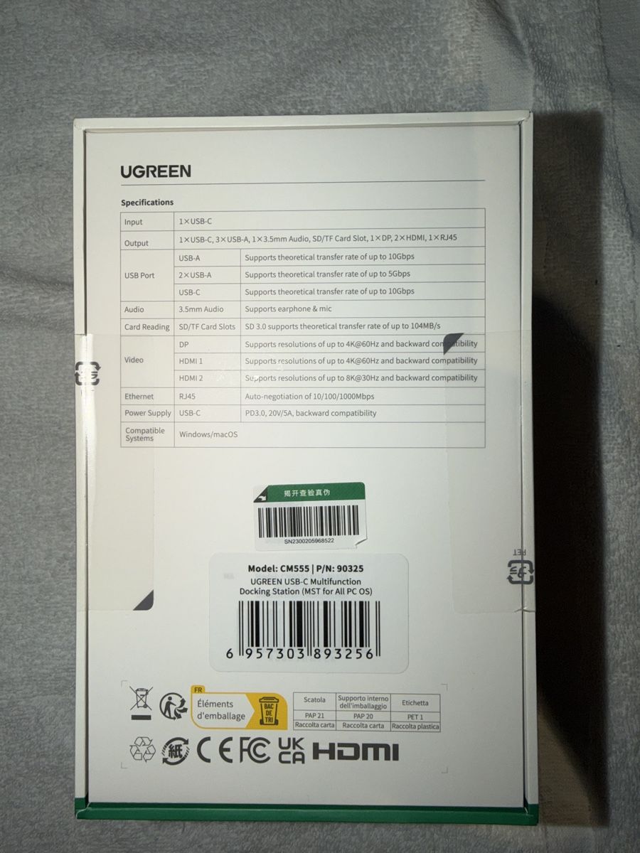 Ugreen Docking station: Ugreen 12 in 1 USB-C Multifunktion Docking Station Pro - neu – Nuovo e nell'imballaggio originale da Neuhaus SG venduto da Toppenau 1