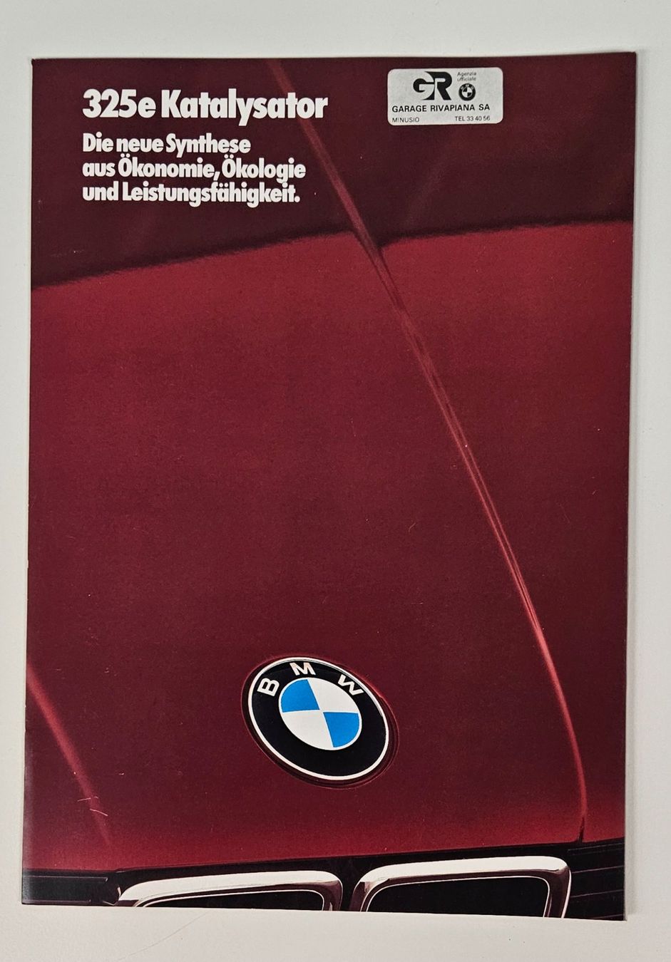 BMW Documenti: Prospekt BMW Serie 3er E30  325e Katalysator 1.1985 – Usato da Minusio venduto da demi0110