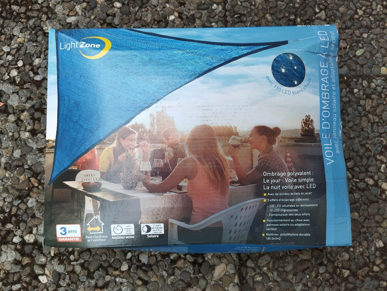 Parasols: Sonnensegel mit Solar-Beleuchtung – D'occasion à Mörigen par sigi2572 1