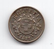 (2996) 10 Rappen, 1871, top