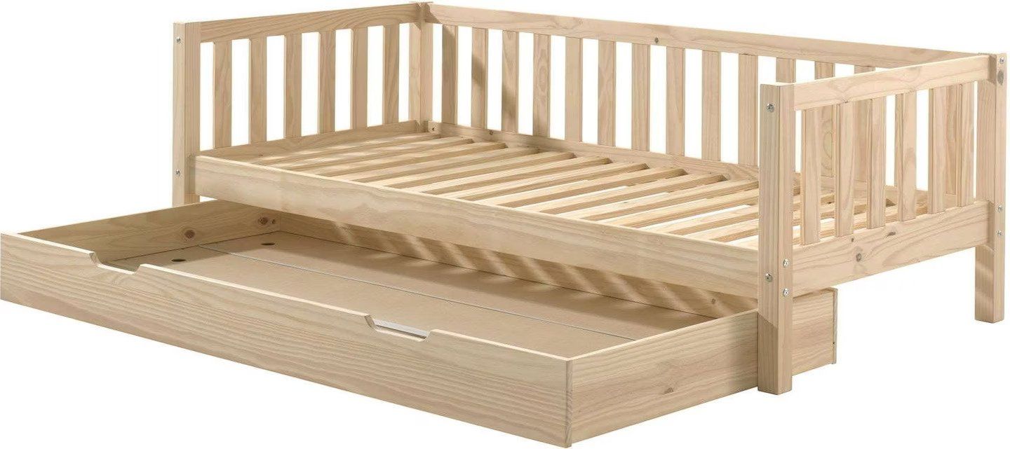 Letti: JugendBett mit Bettschublade aus massivem Kiefernholz – Usato da Thalwil venduto da MovingAuction 6