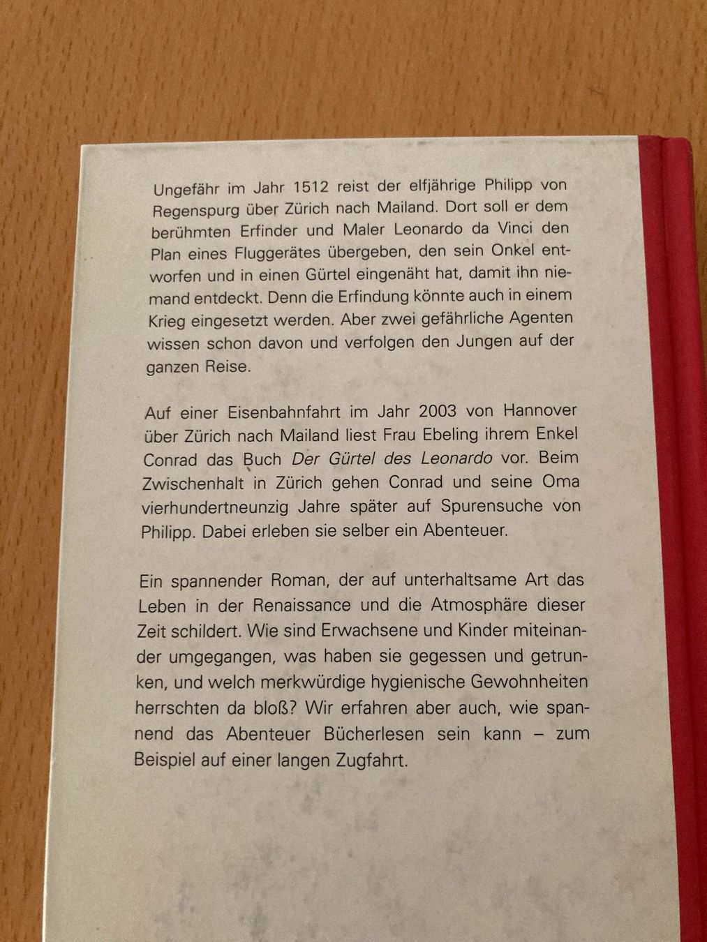 Bücher: Buch "Der Gürtel des Leonardo" Albrecht Gralle – Gebraucht aus Gelterkinden von froggy80 1
