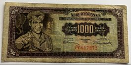 Jugoslawien 1000 Dinara 1955
