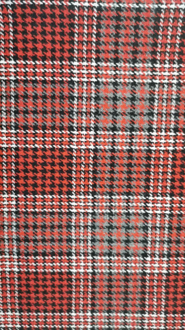 Tessuti: Wollstoff Karo rot schwarz, 6m – Nuovo (secondo la descrizione) da Zürich venduto da badersi