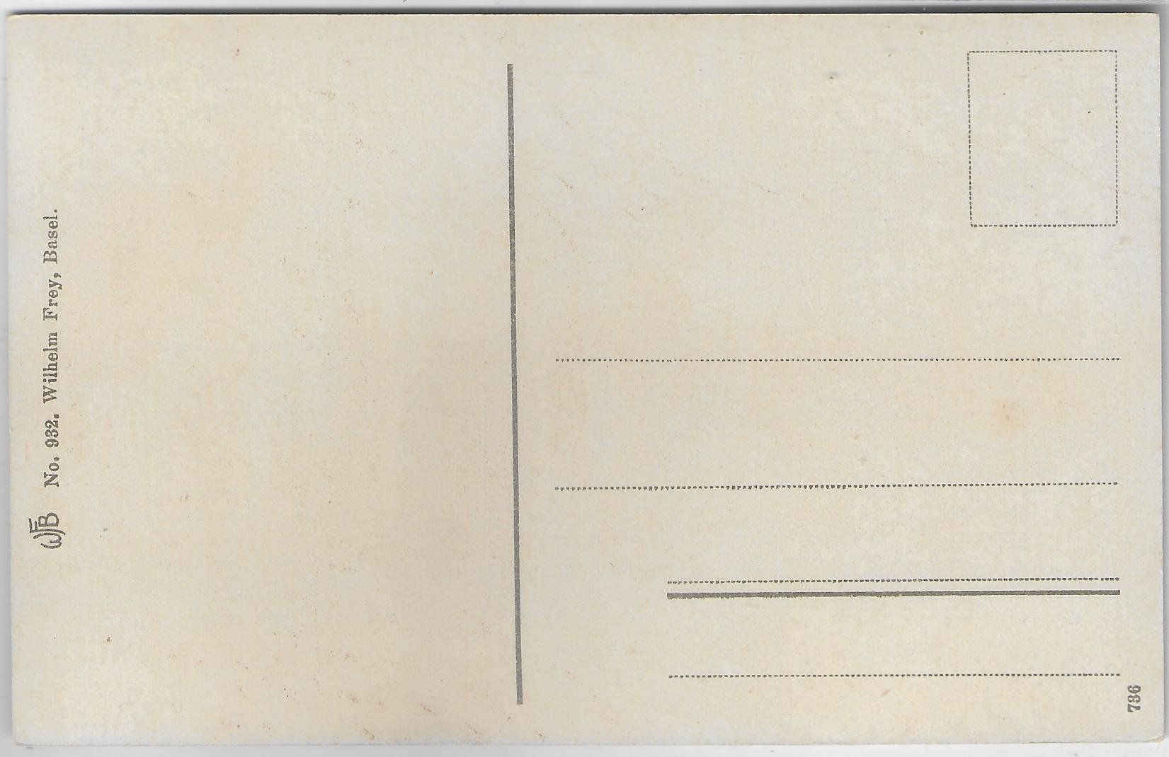Ansichtskarten: Basel - Lohnhof-Leonhardskirche - Litho – Gebraucht aus Ettingen von Kartenplanet 1