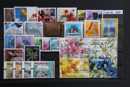CH 2001 Serien mit ET Halbmondstempel               Los 5491