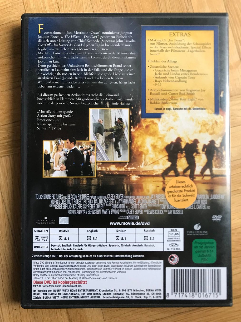 Tutti i DVDs: Im Feuer - Ladder 49 - DVD – Usato da Zürich venduto da Malcom 2