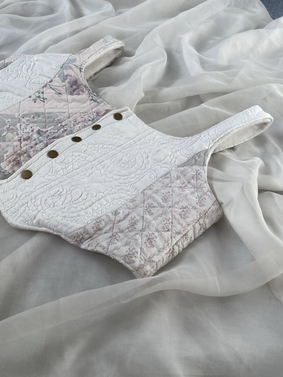 Top: Blumen Patchwork Korsett Top Grösse S/M Vintage Y2K Boho – Nuovo e nell'imballaggio originale da lommis venduto da inf_thv8 2