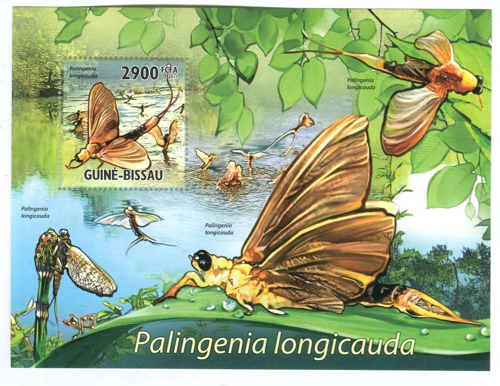 Alle Briefmarken: Block "Insekten". Guinea-Bissau. – Neu und originalverpackt aus Basel von Butsch5